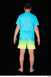 Whole Body Man Shirt Shorts Chubby Standing Studio photo references